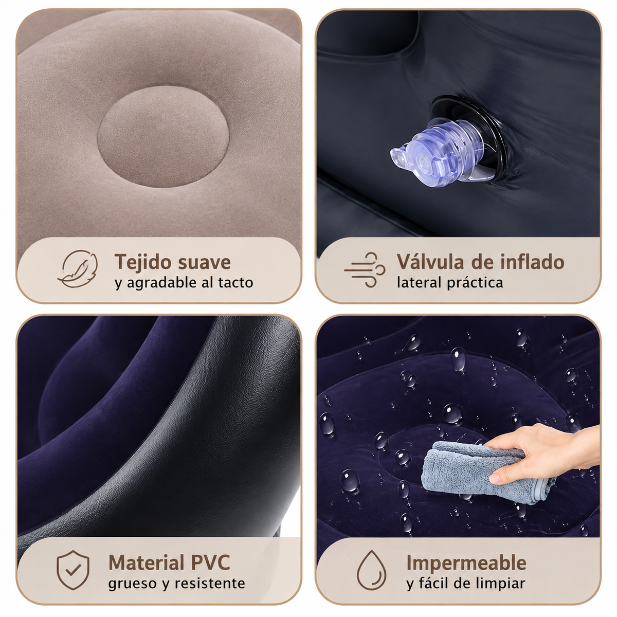 Sofá Inflable Merom Pro — Más comodidad, más relax, en cualquier lugar. 🌟