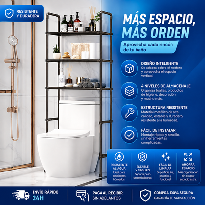 ✨Estantería de Almacenamiento — ¡Organiza tu Baño y cualquier rincón de tu hogar! Aprovecha Cada Espacio! ✨