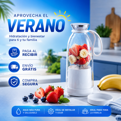 FreshJuice Pro Batidora Ultra Resistente - tus batidos listos en segundos y en cualquier lugar