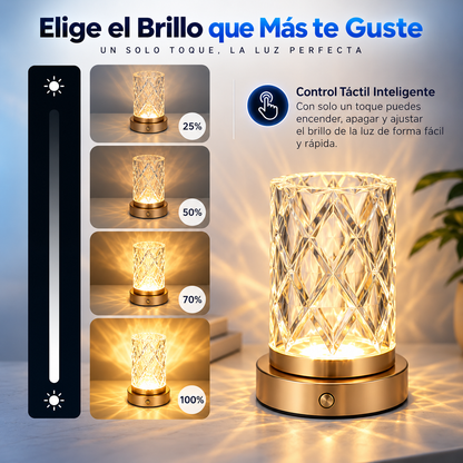 💎 Lámpara Efecto Cristal Multicolor — La Forma Más Elegante de Iluminar tu Hogar