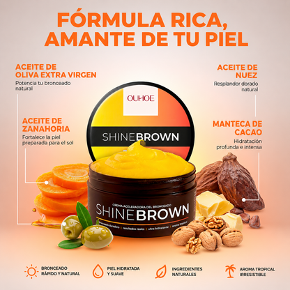 SHINE BROWN - BRONCÉATE CON CONFIANZA, PROTEGE TU PIEL EN CADA RAYO DE SOL