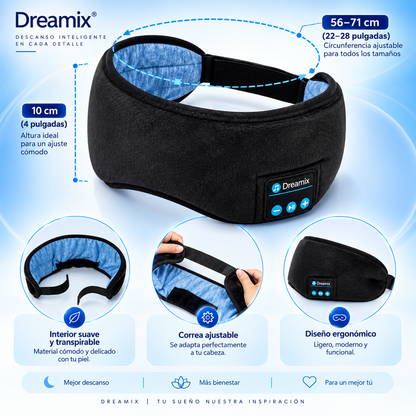 🌙 Dreamix – El antifaz que te ayuda a dormir mejor y por más tiempo. Di adiós a las noches sin descanso. 🌙