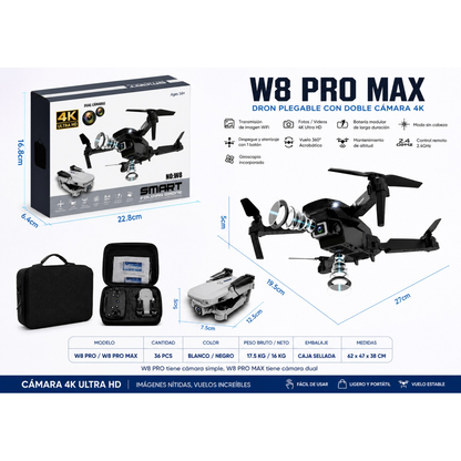 Drone 4K Dual Cam Pro - Guarda momentos inolvidables en familia desde el aire